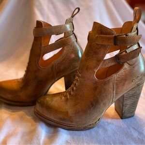 Bed Stu Cobbler Series brown leather ankle boots womens size 9.5 US / 40.5 EUR